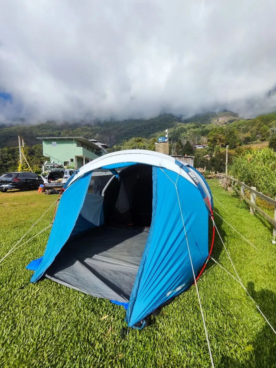 [ESTADO DE NOVA] Barraca Quechua 4.1 Fresh & Black + BÔNUS: Hastes para Varanda - Foto 2
