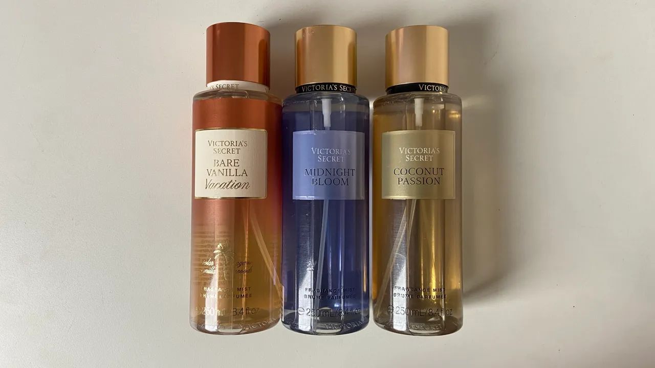 Body Splash Victoria Secrets Original - Vanilla, Coconut, Midnight Bloom 