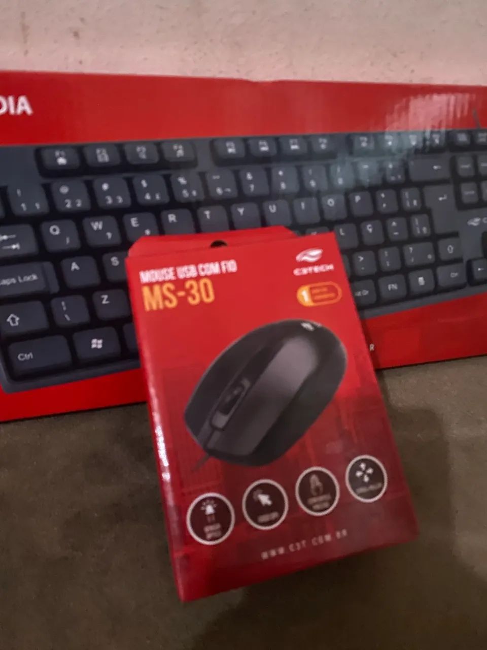 Vende se kit teclado + mouse cbtech - Foto 3