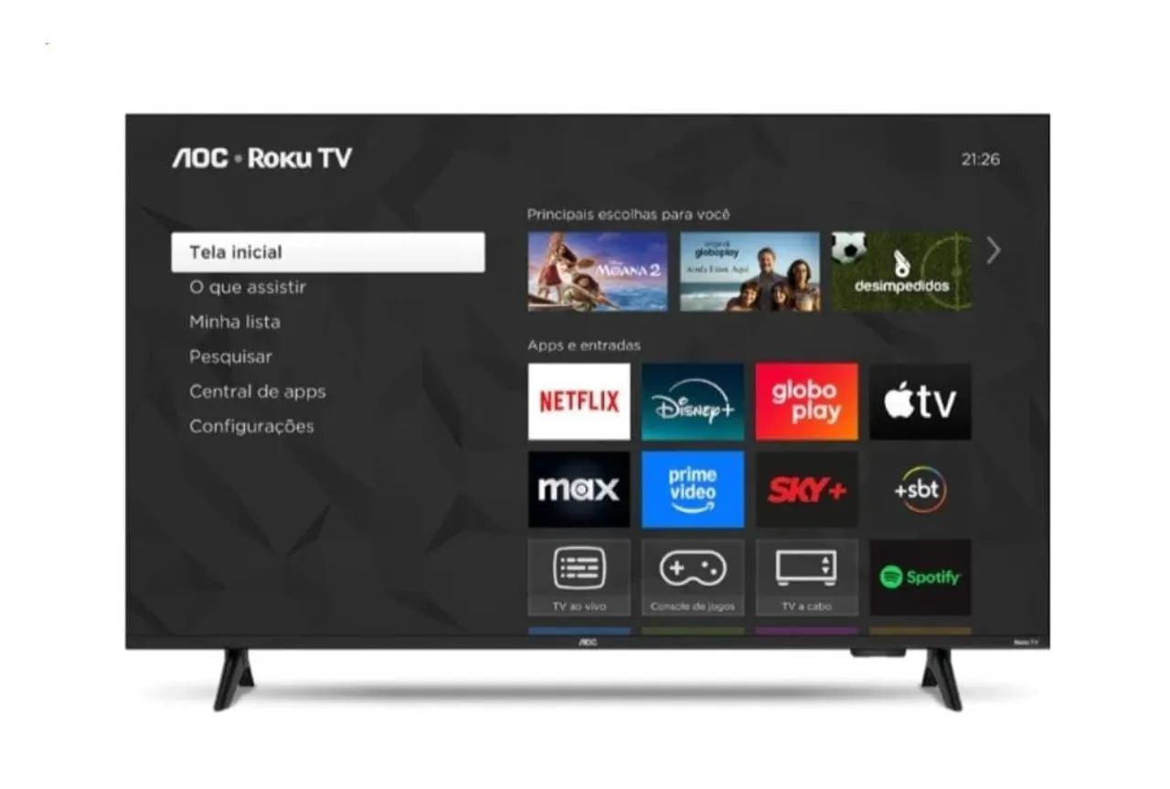 Smart TV 43 Polegadas Roku TV