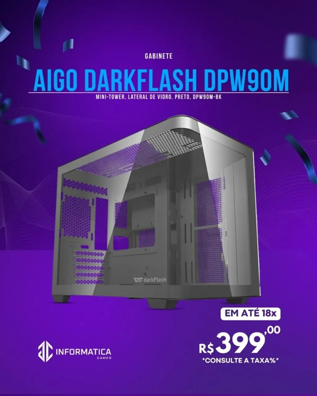 GABINETE AIGO DARKFLASH DPW90M 