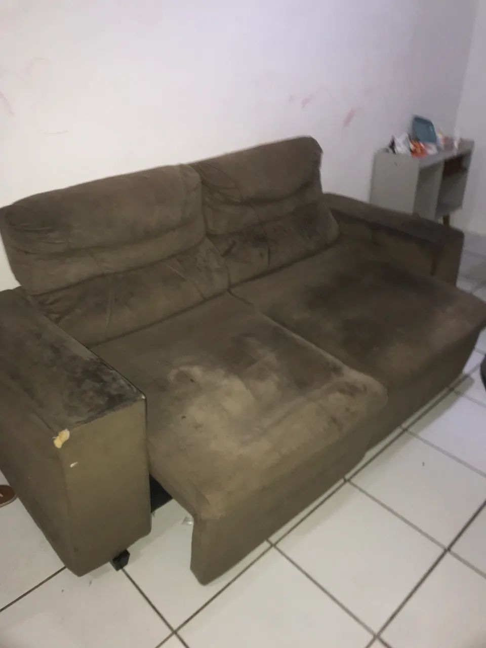 Sofá retrátil e reclinável usado - Foto 6