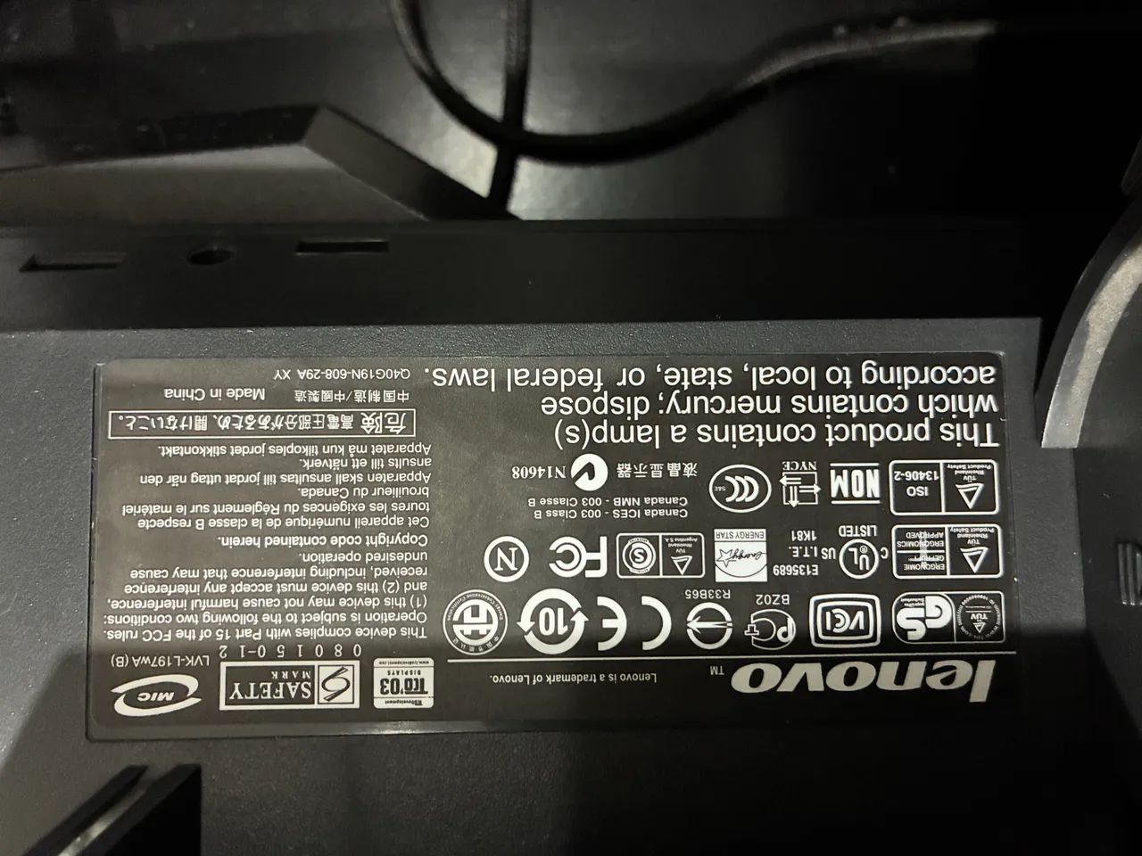 Monitor Lenovo Lcd 18,5 Polegadas  - Foto 2