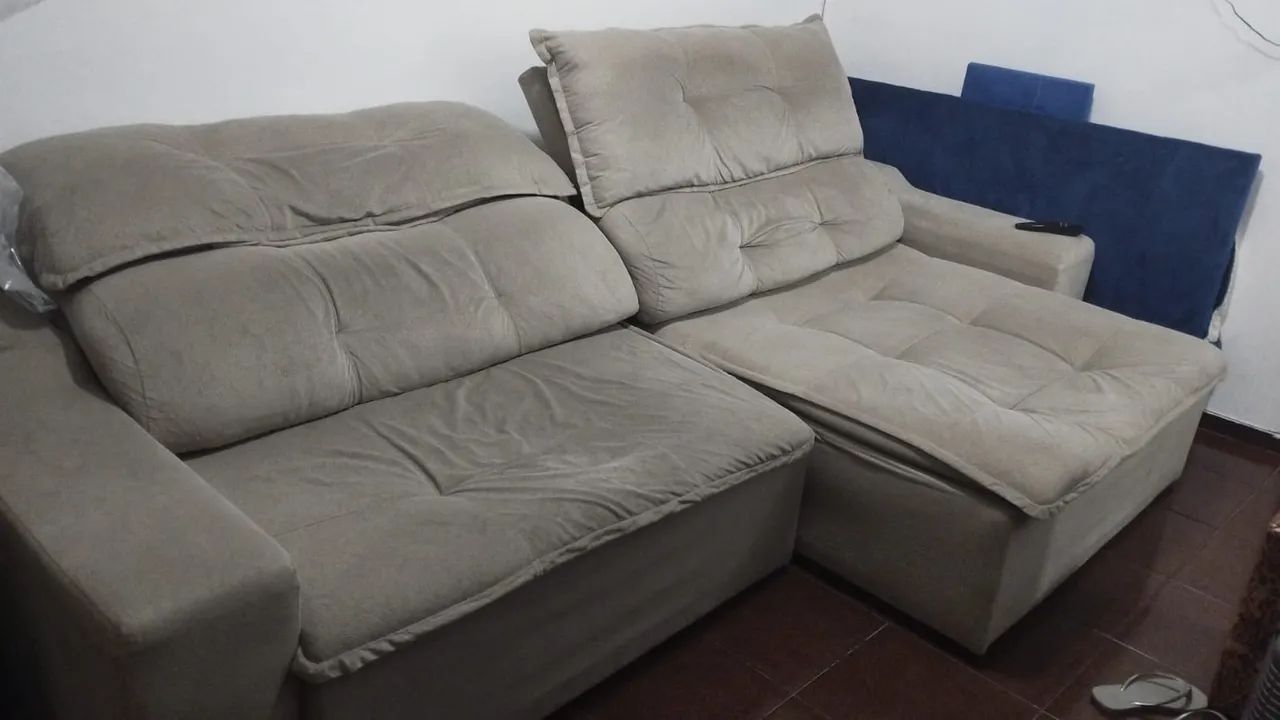 Sofá retrátil/Reclinável 2,85m  - Foto 3