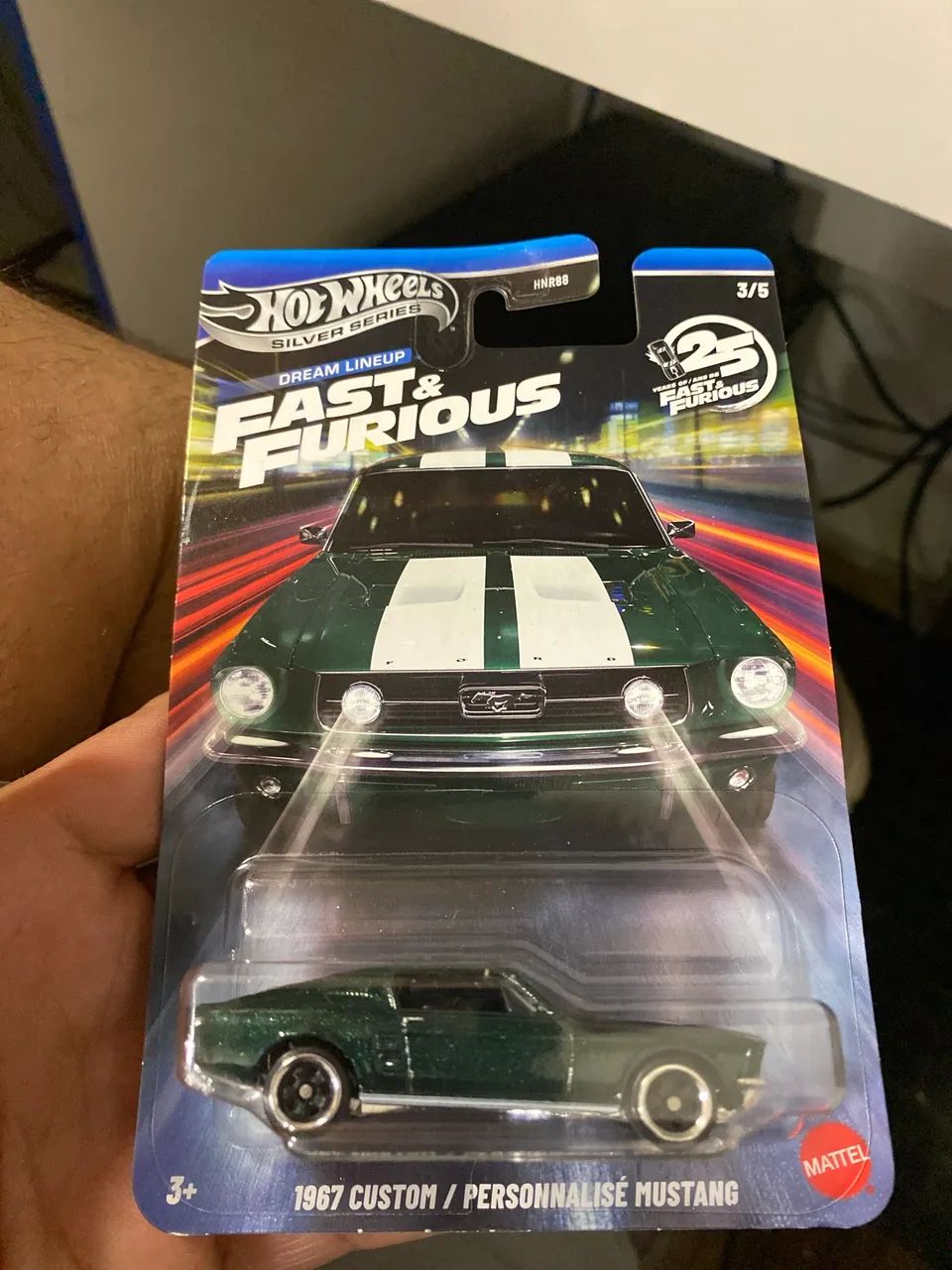 Hot wheels velozes e furiosos 1967 custom mustang 