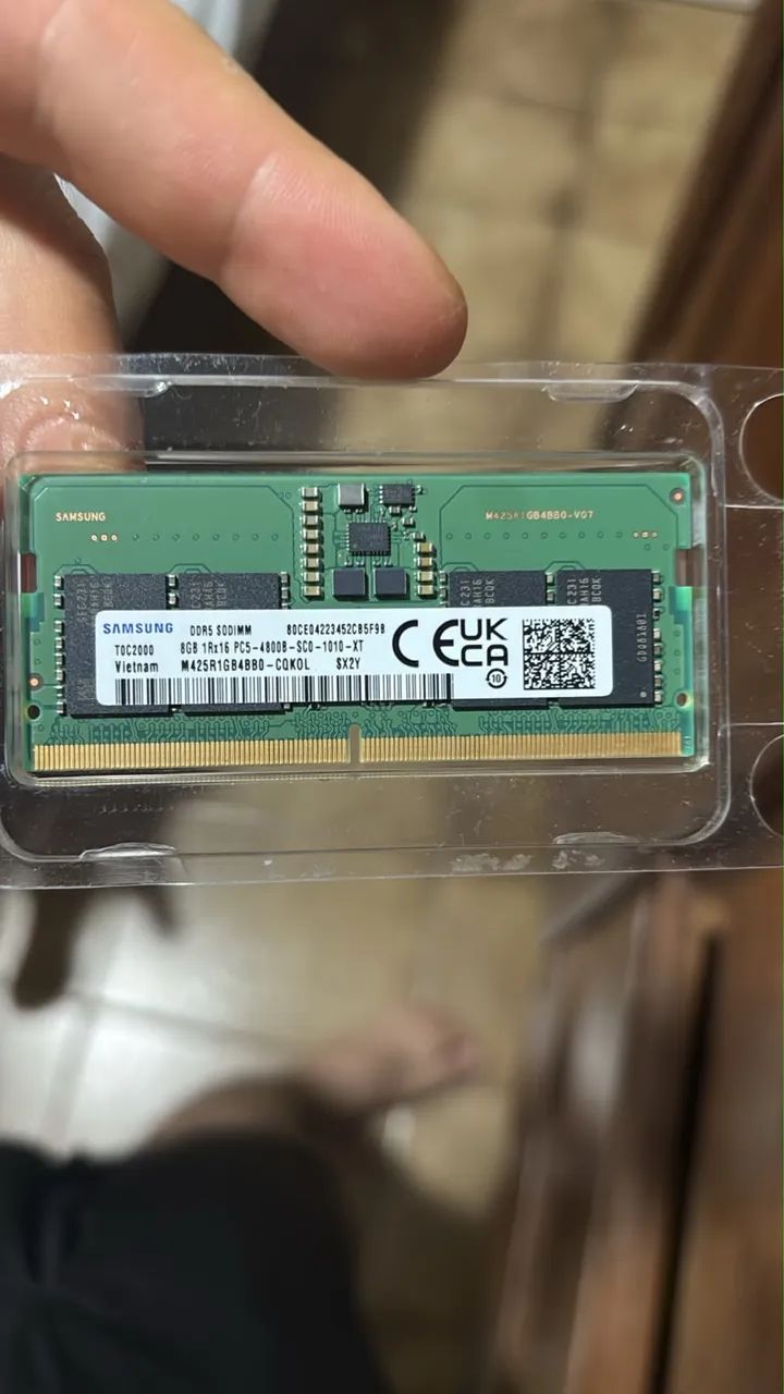 Memória ram ddr5 8gb 