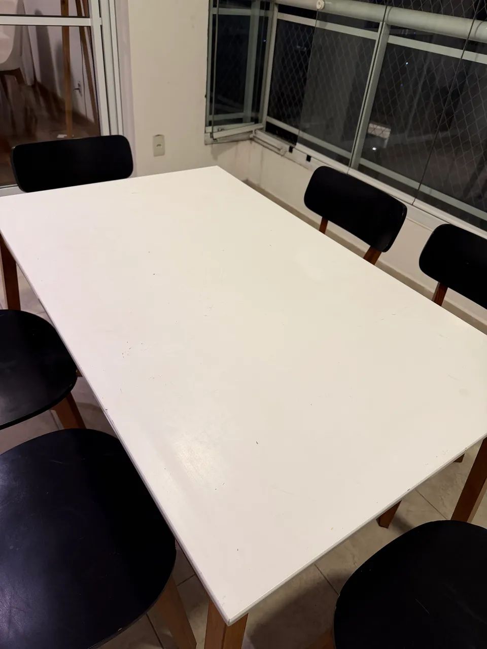 Mesa de Jantar + 6 cadeiras | Tampo Branco - Foto 4