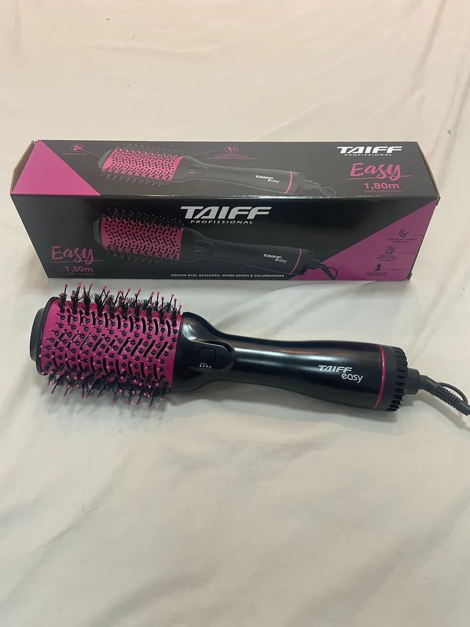 Escova secadora oval rosa 