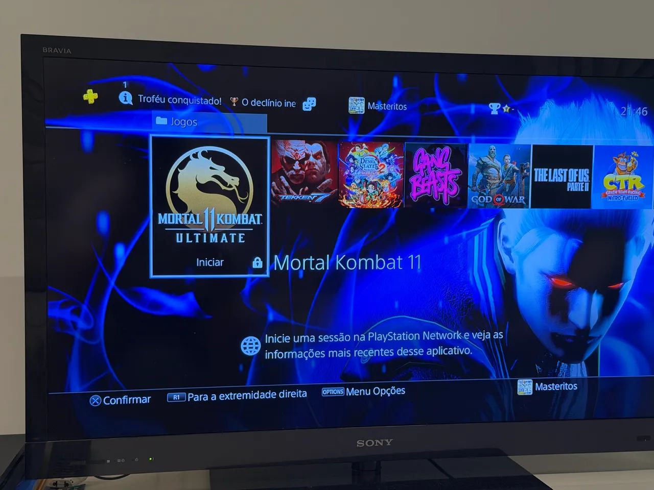 Sony Ps4 desbloqueado com controle - Foto 3