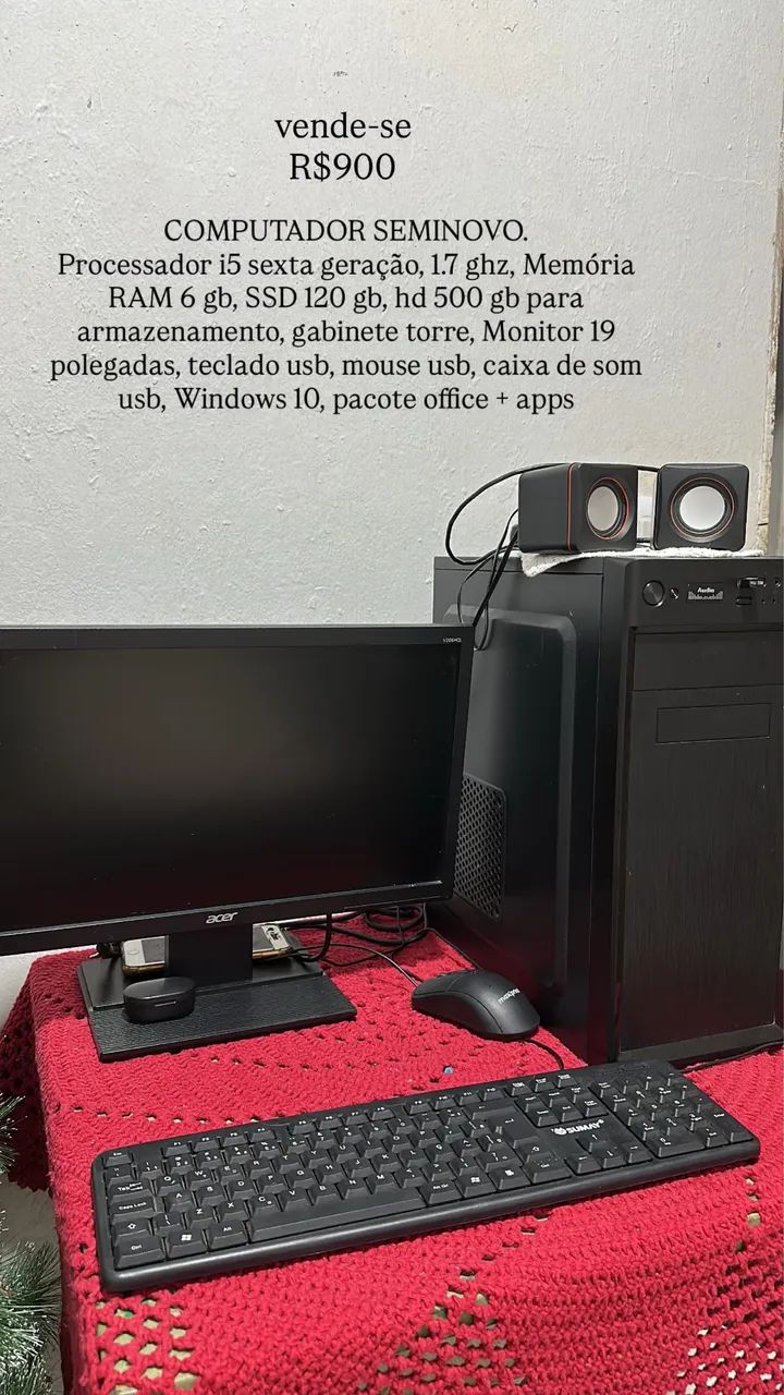 Vendo computador completo