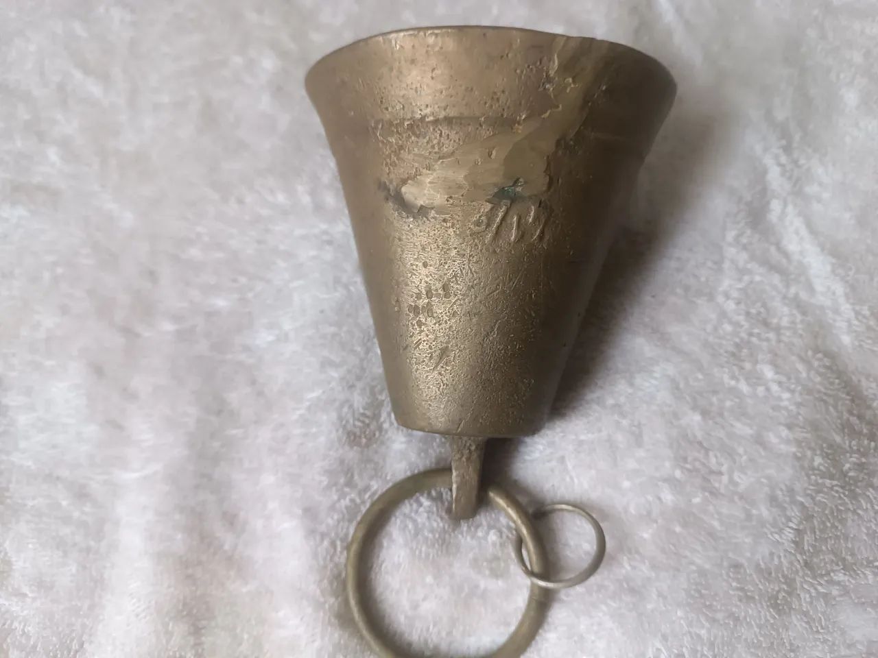 Sino/sinetas bronze maciço antigo sec. XIX Francês marca PARIS 15 CM - Foto 5