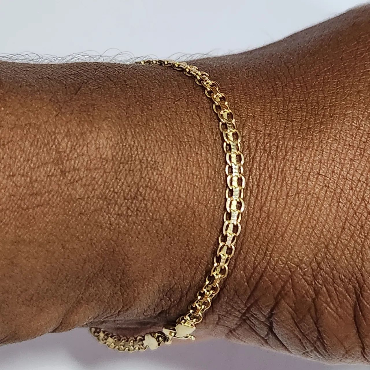Pulseira de ouro 18k top o modelo 