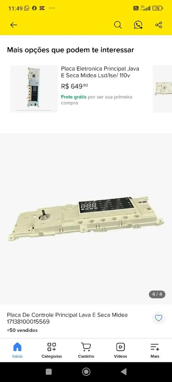 Placa principal midea Lava e seca modelo 17138100015569 - Foto 3