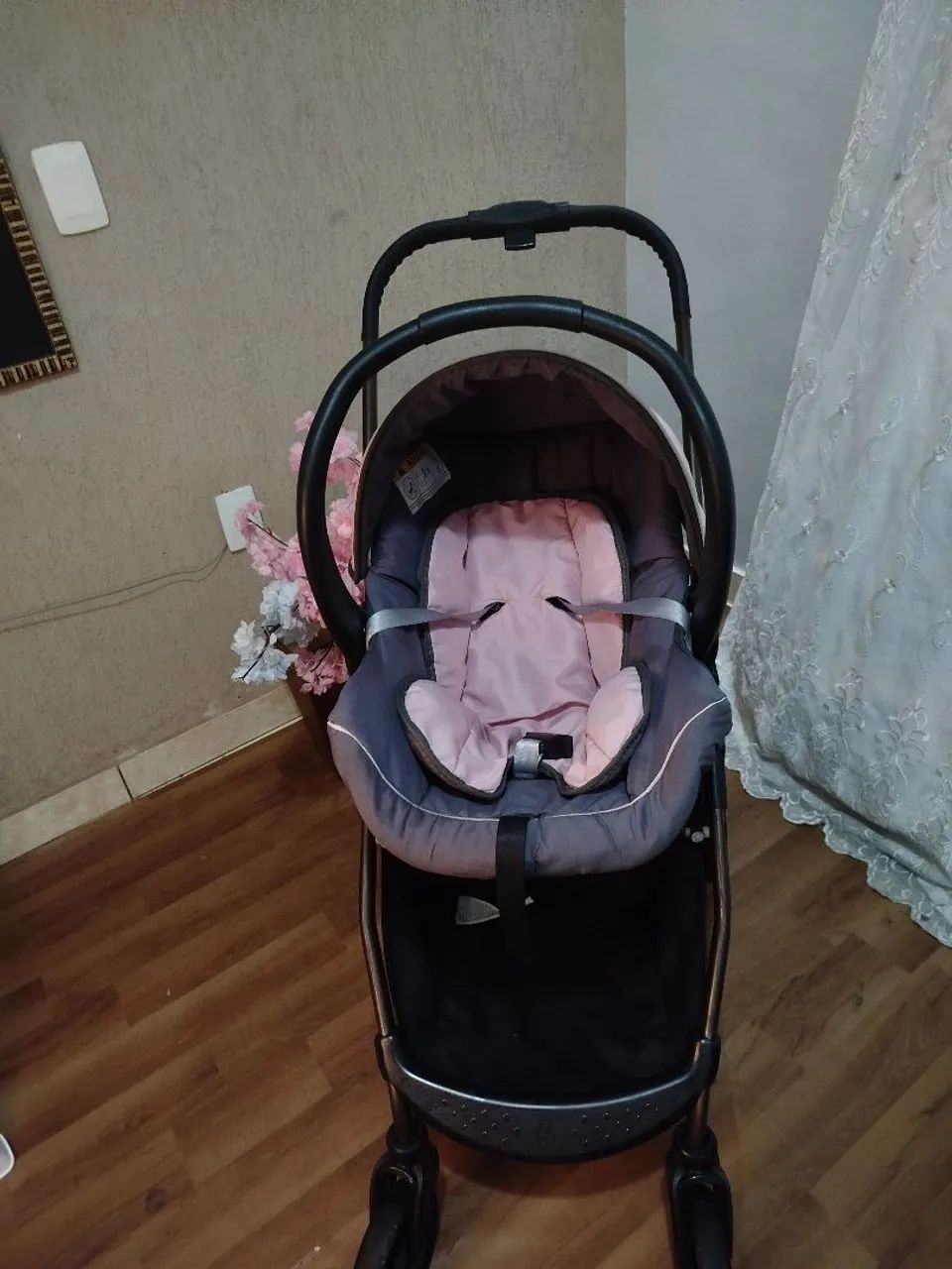 Carrinho Moisés ( acopla bebê conforto  - Foto 6