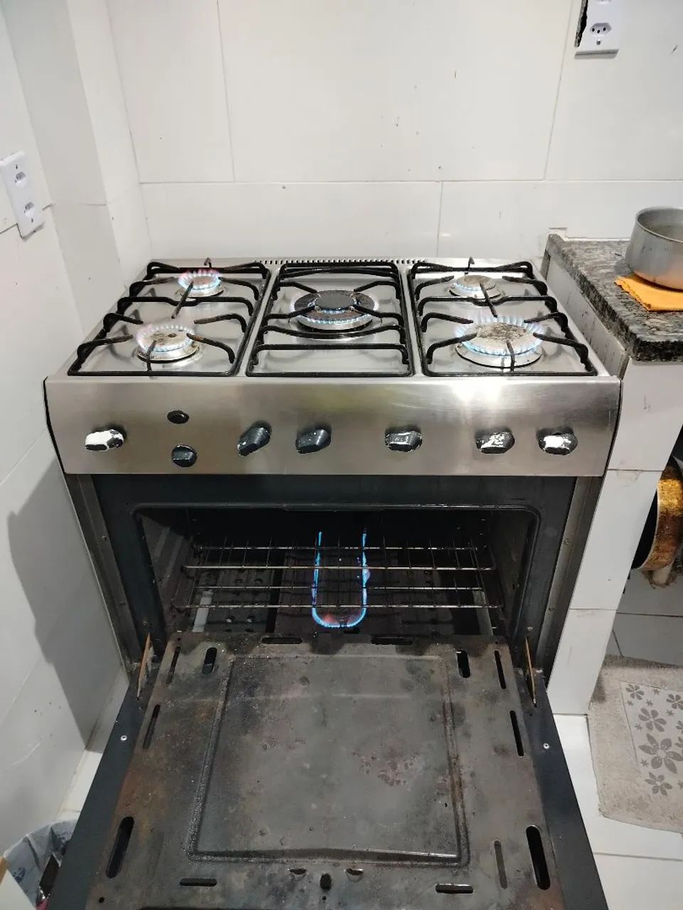 Fogão inox 5 bocas - Foto 3