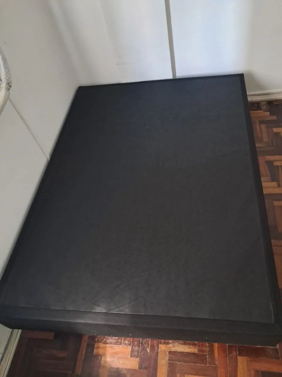 Base Box Casal 138x36 Suede Preto - Cristalflex - Foto 2