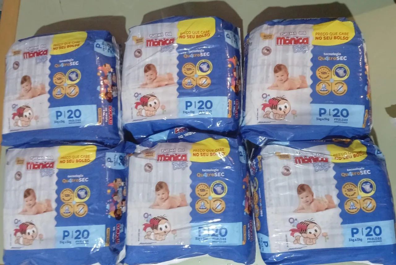 Fraldas descartável pra bebê 