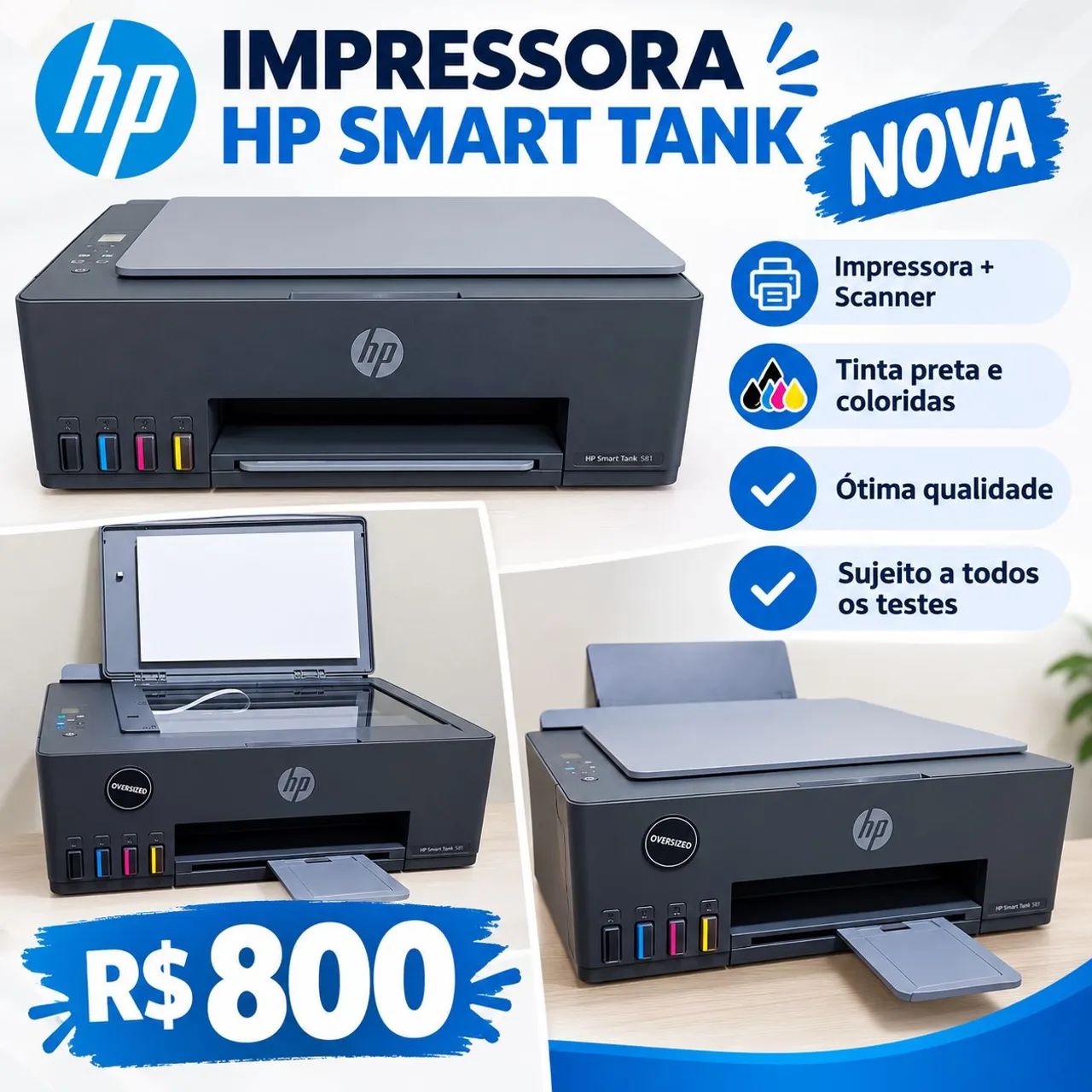 VENDO IMPRESSORA HP SMART WIFI
