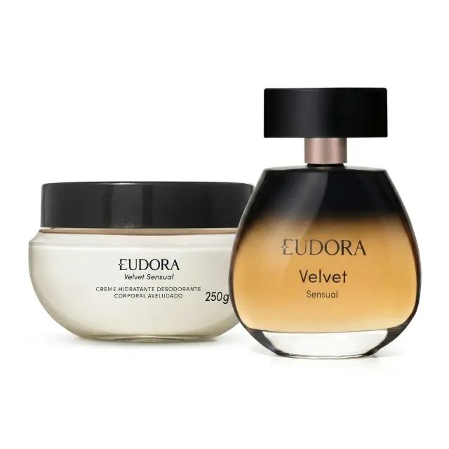 Kit Presente Eudora Velvet Sensual Perfume + Hidratante 250g