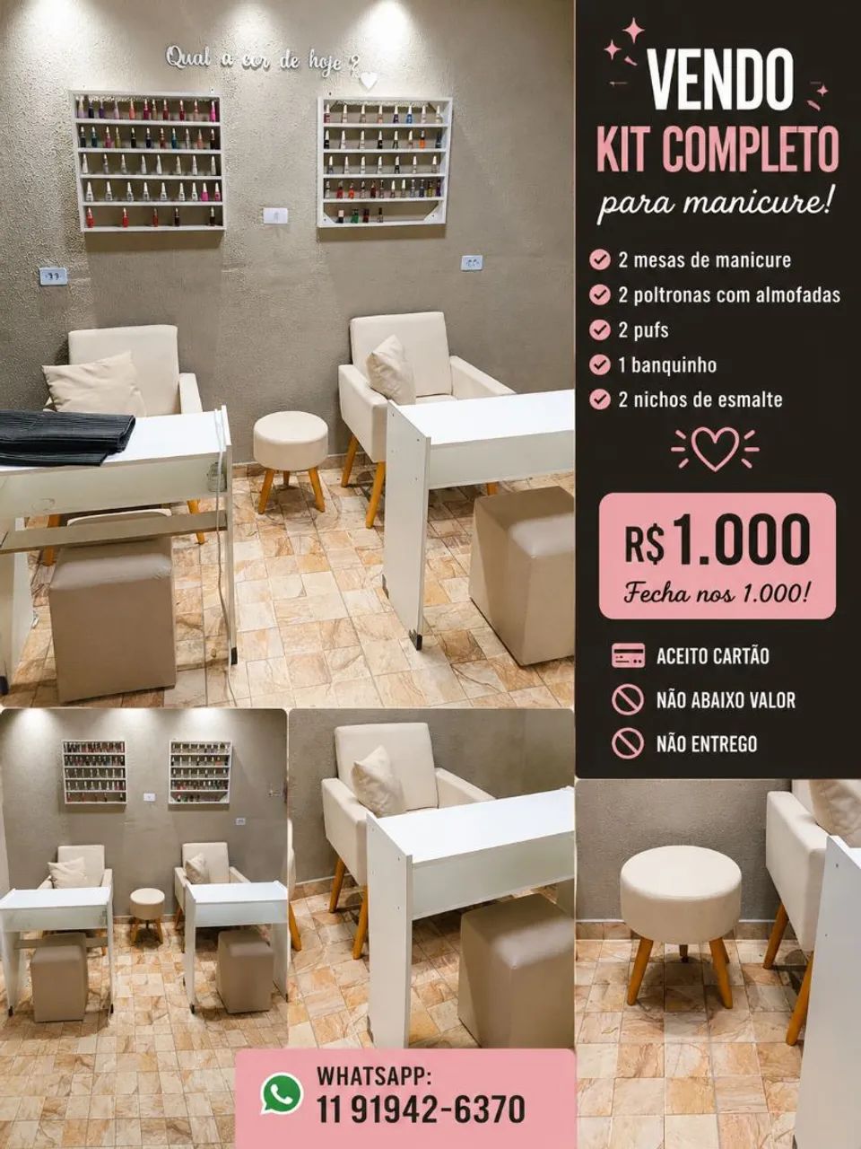 Kit completo manicure 