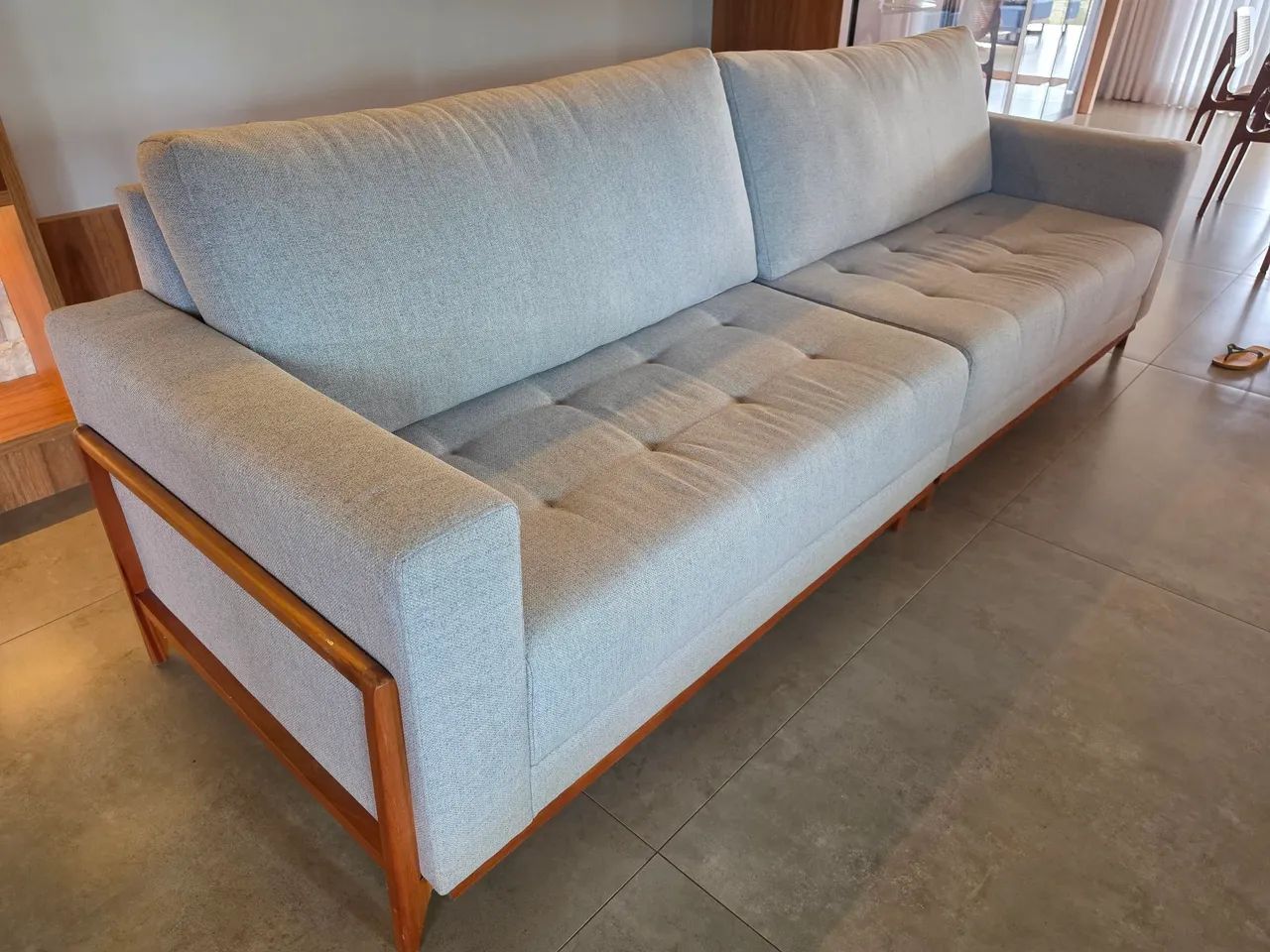 Sofa linho Brooks Cinza Novíssimo  - Foto 2