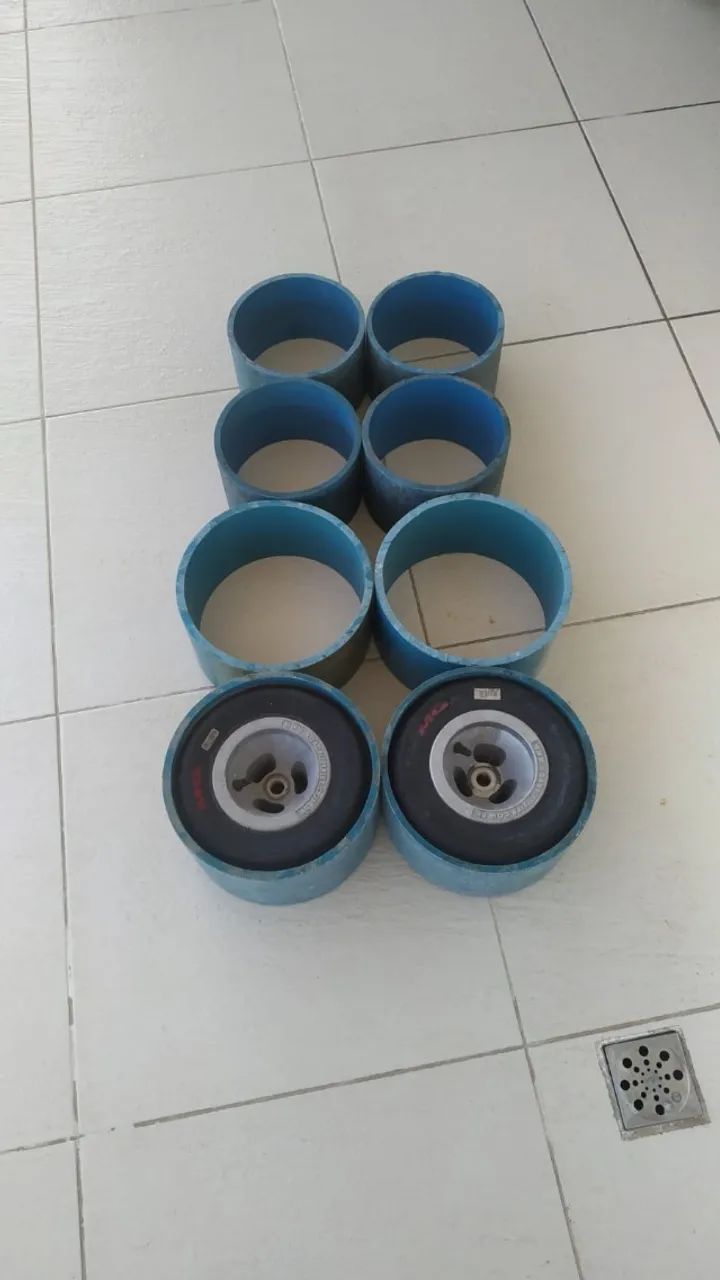 Par de Rodas de Kart para Drift Trike +3 Pares de PVC