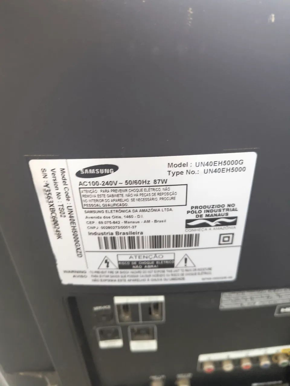 Tv 40" Samsung, com defeito  - Foto 2