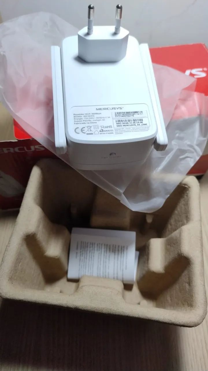[SEMINOVO] Repetidor Wi-Fi Mercusys 300Mbps MW300RE - Completo na Caixa - Foto 6