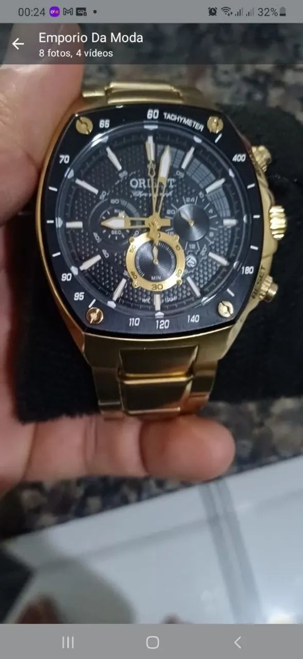 Relógio Orient dourado 