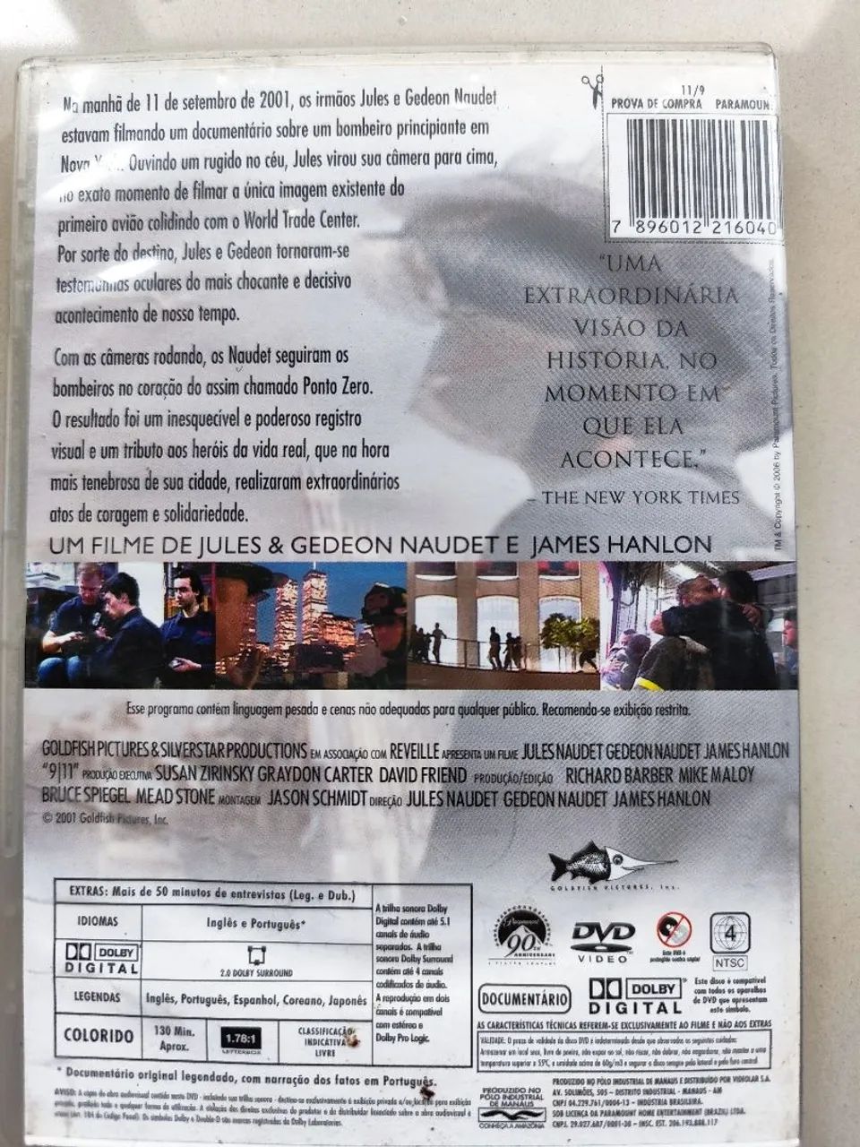 11/9 Edição em Memória ao 11 de Setembro - Dvd Original - DVD, Blu