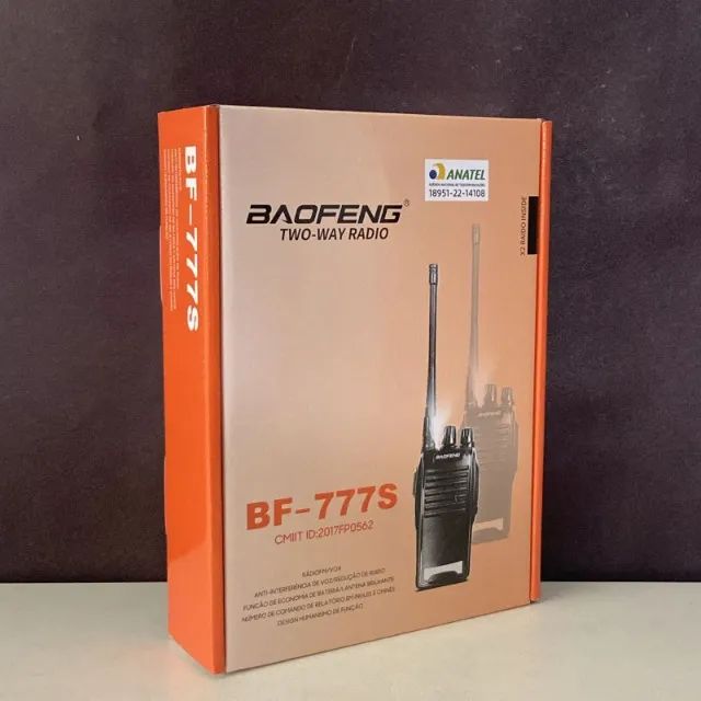 Rádio Comunicador Walkie Talkie Baofeng BF-777S Kit com 2 Unidades - Faço entrega