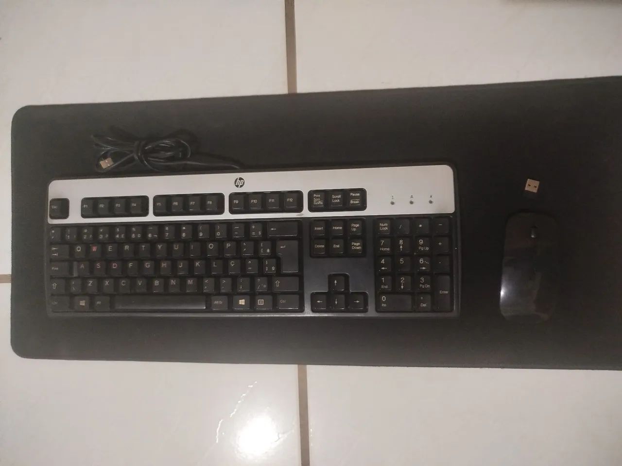 Teclado Hp e mause básico sem fio