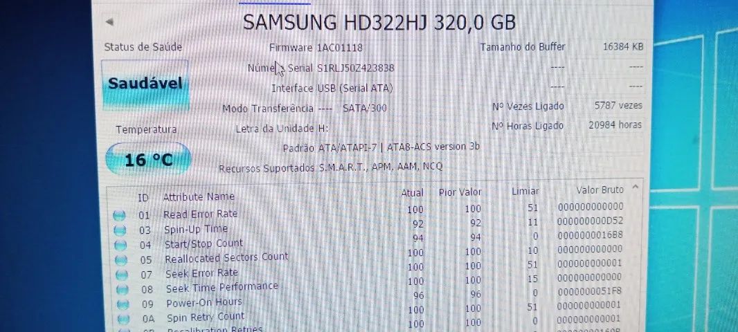 Hard Disk Samsung 3.5  320GB Desktop Mosca Branca - Foto 5