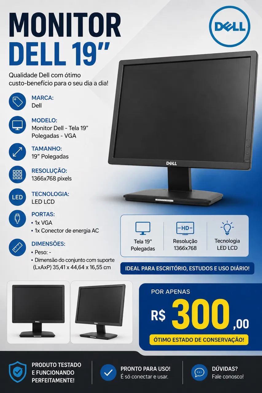 Monitor Dell 19