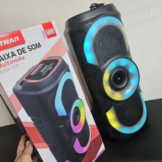 Caixa de Som Bluetooth Portátil 30W com LED RGB | Nova - Foto 3