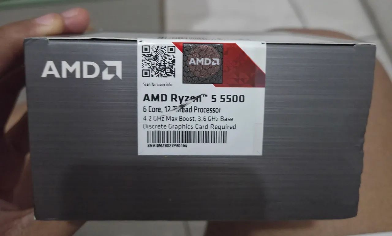 Ryzen 5 5500 NOVO E LACRADO - Foto 3