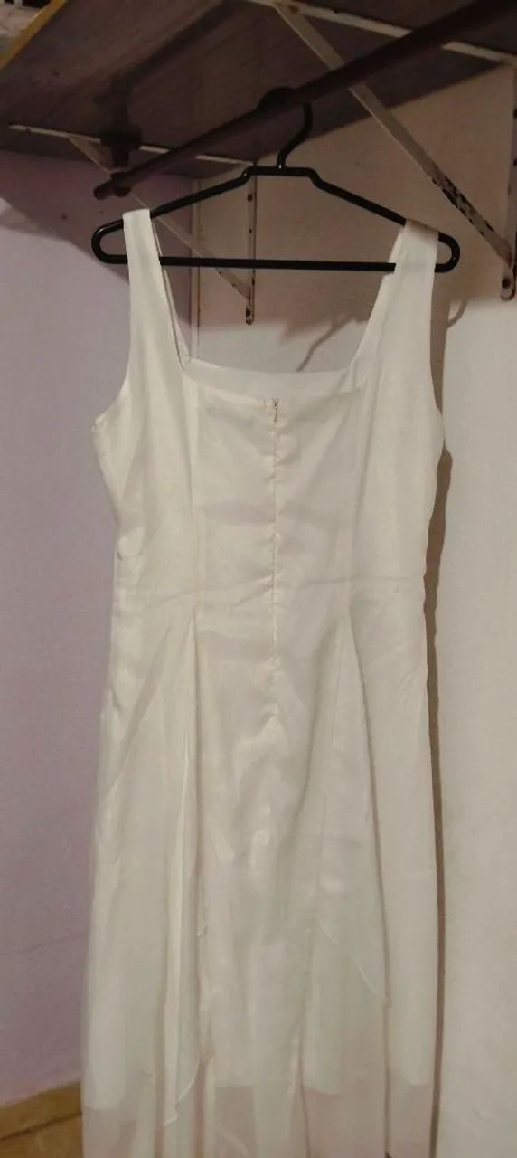 Vestido branco Midi P - Foto 4