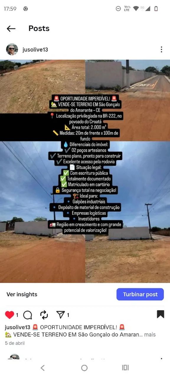 Terreno em São Gonçalo do Amarante  - Foto 5