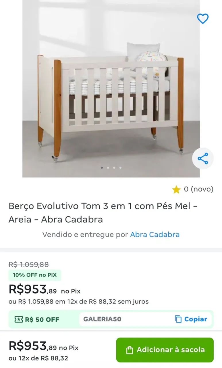 Berço americano 3 em 1 - Foto 3