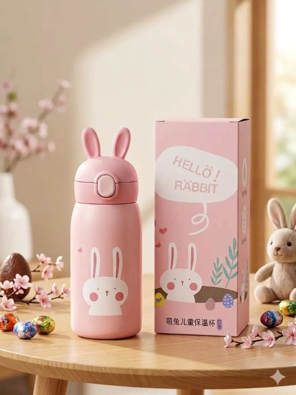 Garrafa Térmica Infantil Hello Rabbit 
