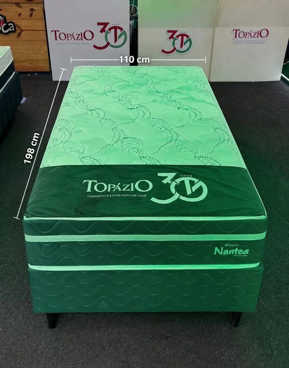 Cama Box Solteirão com colchão molas ensacadas  - Foto 2
