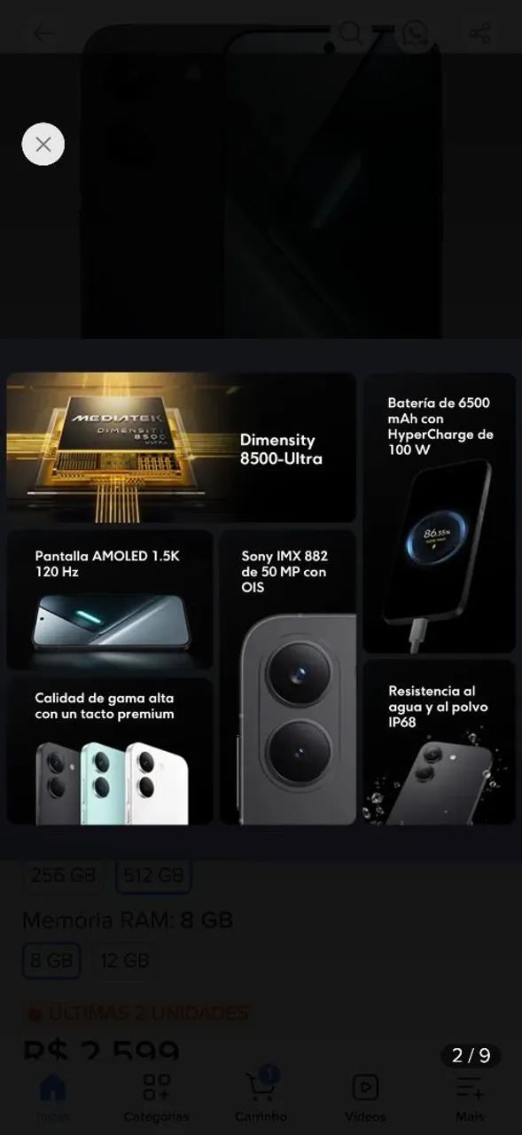 POCO X8 PRO  , 8 RAM E 512 GB - Foto 4
