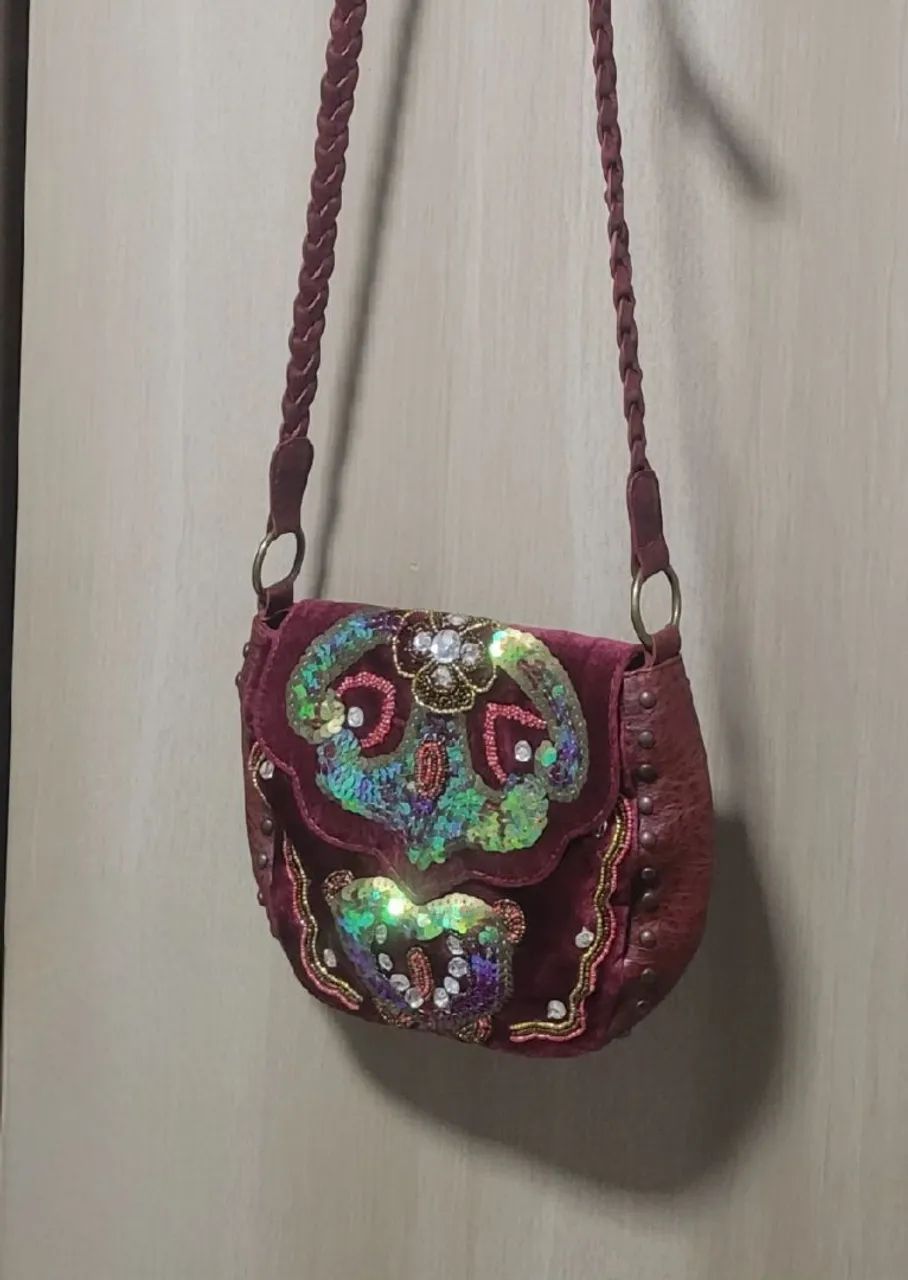 Bolsa vintage bordada Cristofoli  - Foto 2