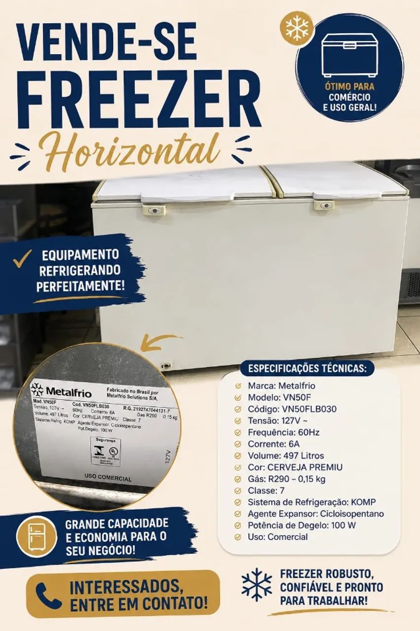 Vende-se Freezer 