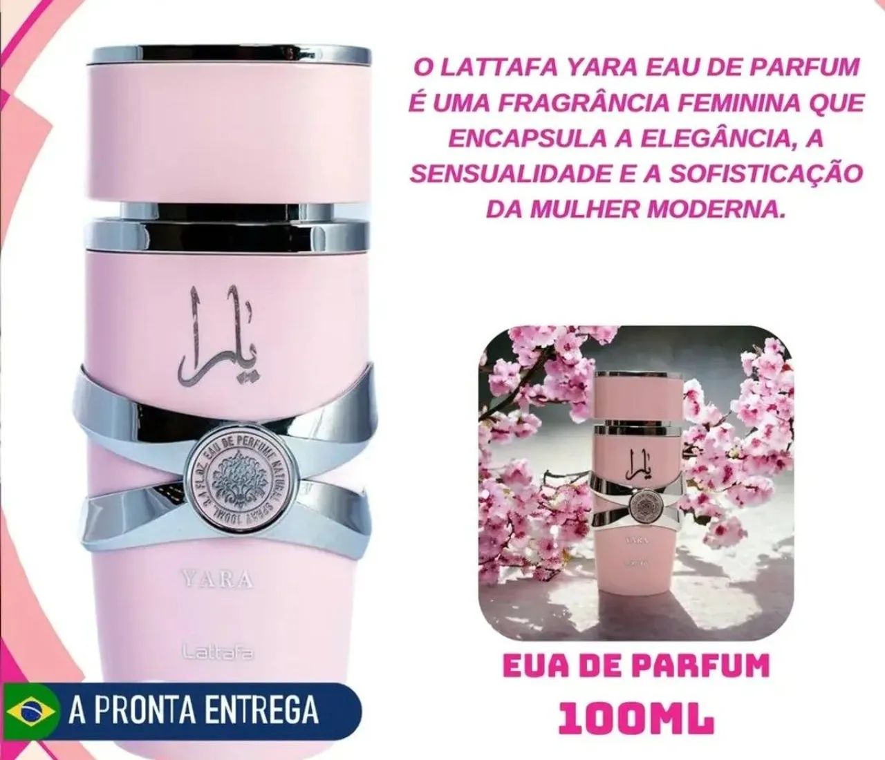 Perfume lattafa Yara árabe feminino 