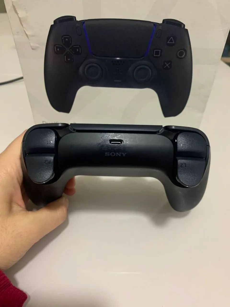 Controle Dualsense preto - Foto 4