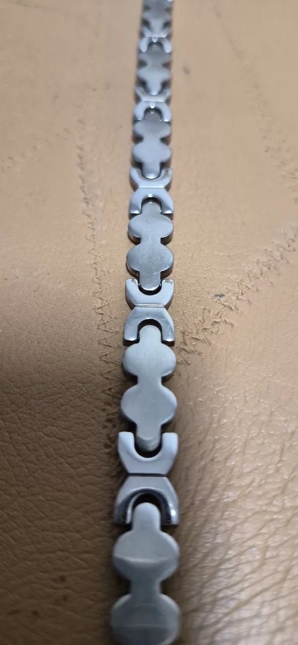 Pulseira em aço cirurgico canastra - Foto 2