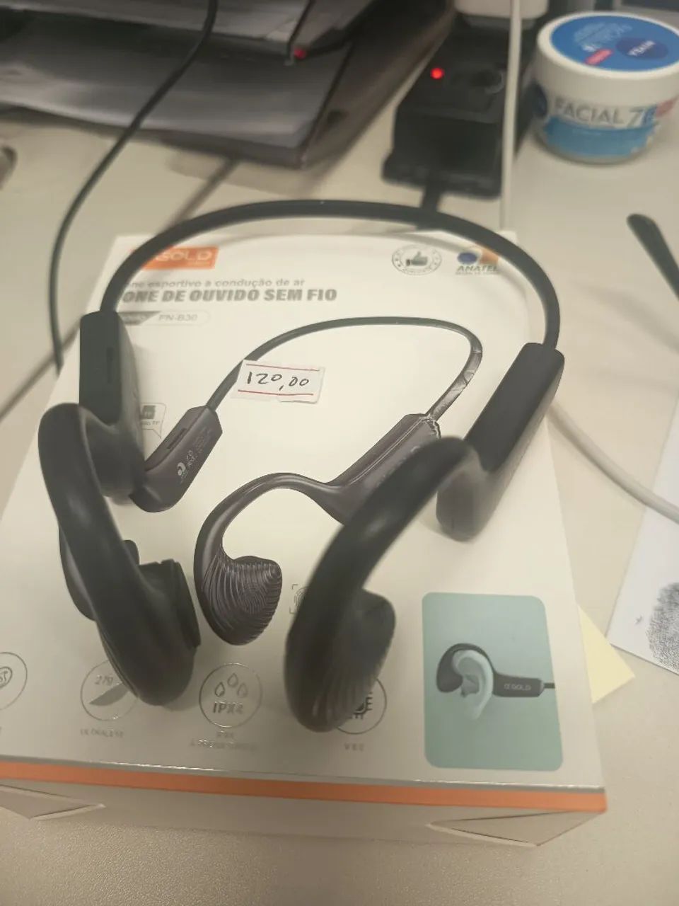 Fone Bluetooth A'Gold Pro FN-B22 (Condução de Ar) - Menos de 15 dias de uso - Foto 2