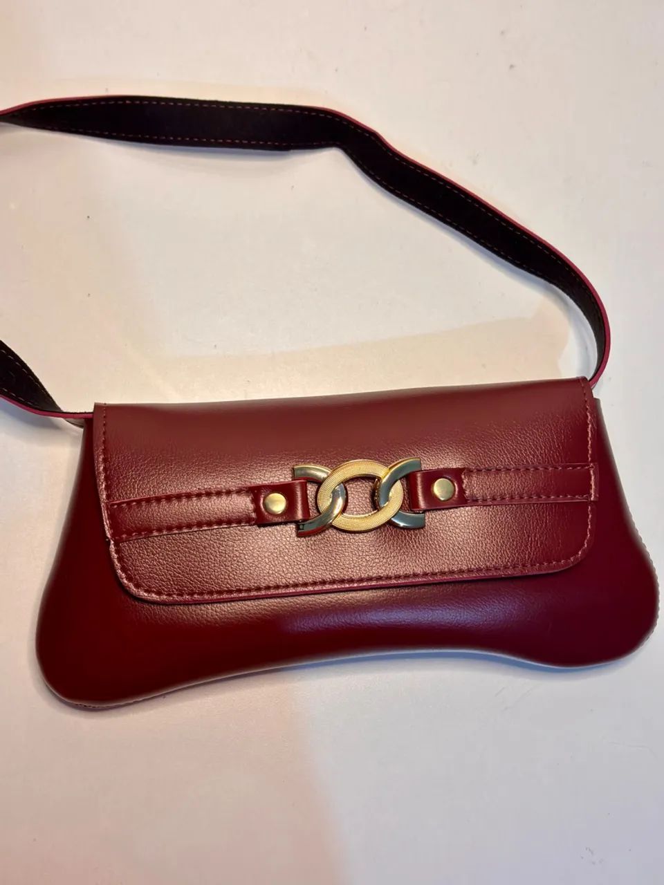 Bolsa feminina bordô/vinho lindissimaa