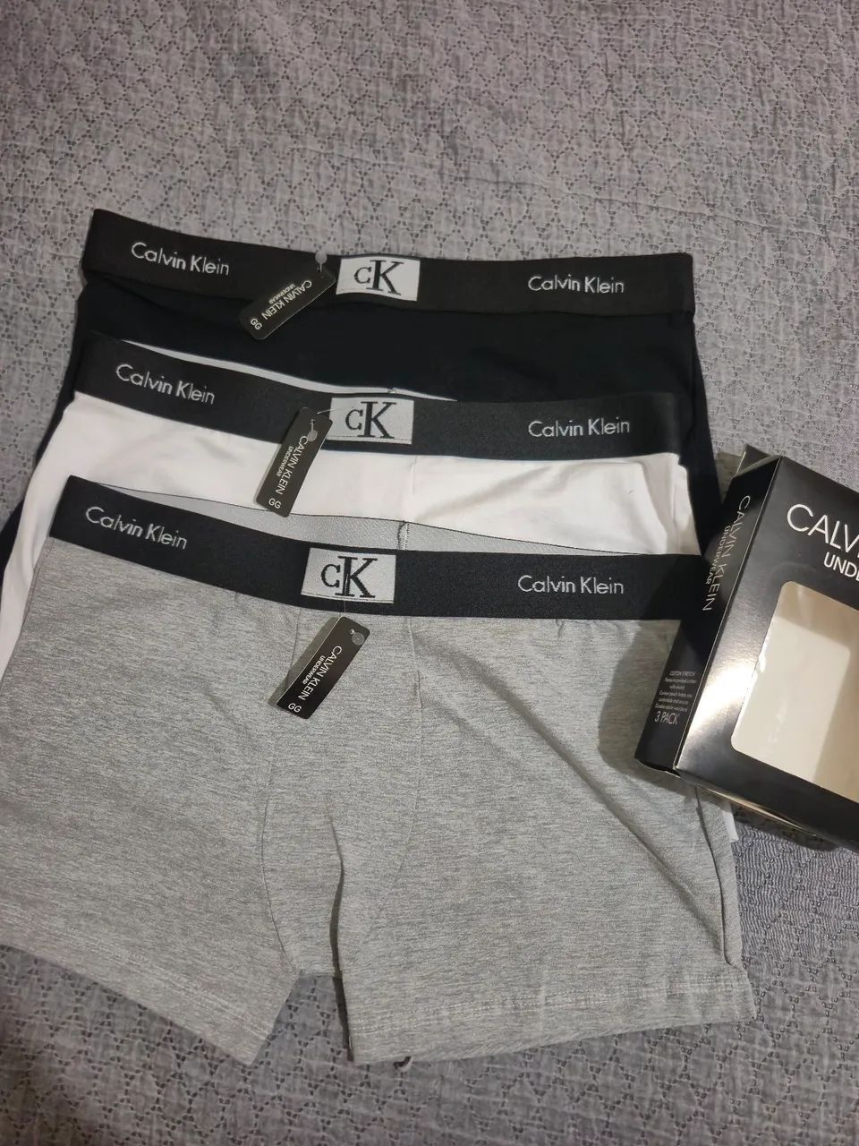 CUECA BOX CALVIN KLEIN GG - KIT 3 CUECAS ORIGINAL  - Foto 5